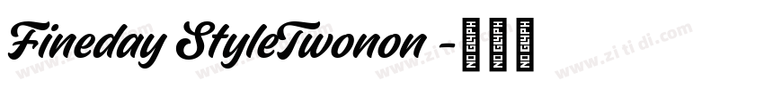 Fineday StyleTwonon 字体转换